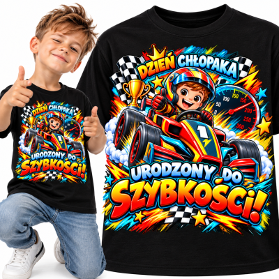 KOSZULKA DZIECIĘCA DZIEŃ CHŁOPAKA autko
